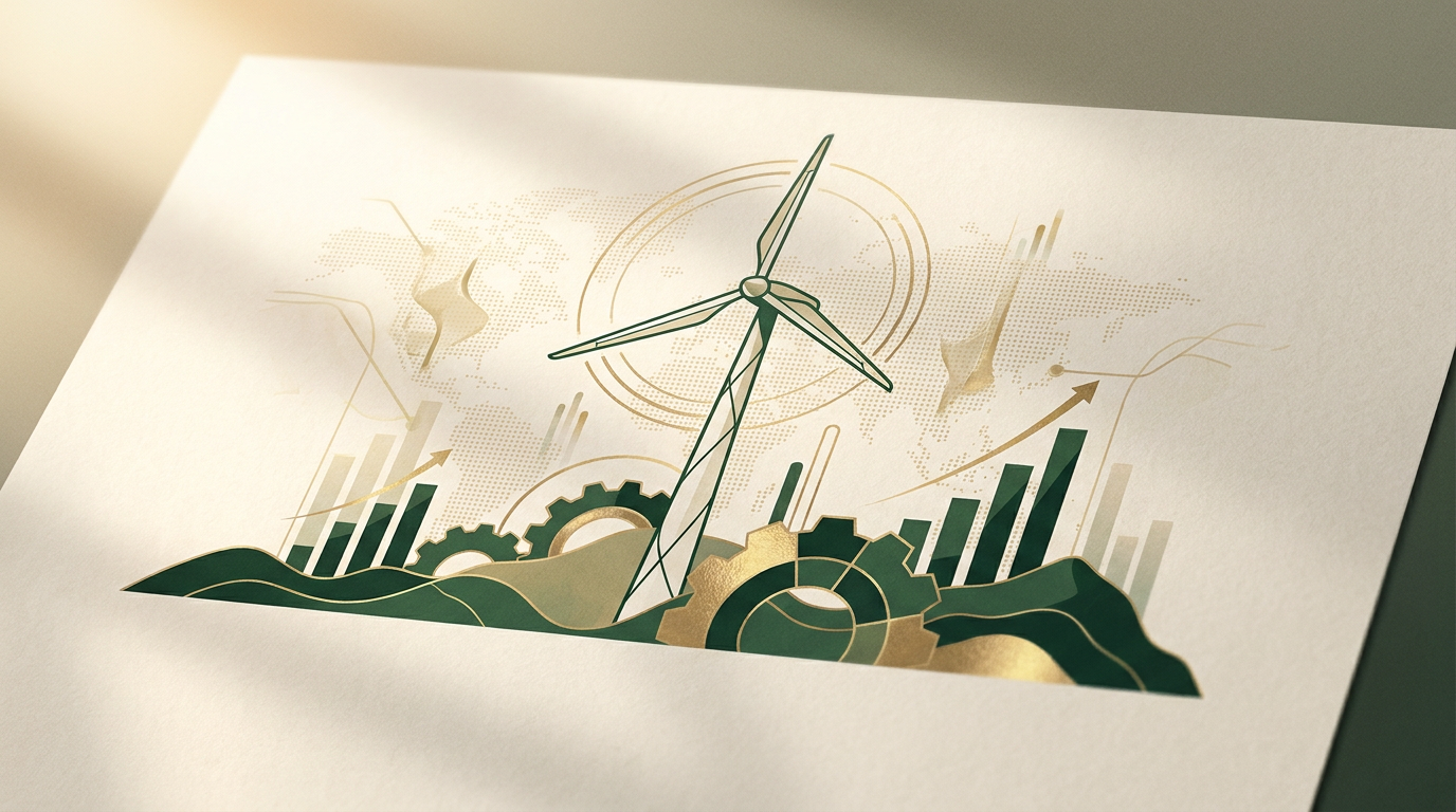 Redaktionelle Illustration zum Thema 365-Meter-Windrad in der Lausitz soll höheren Energieertrag testen
